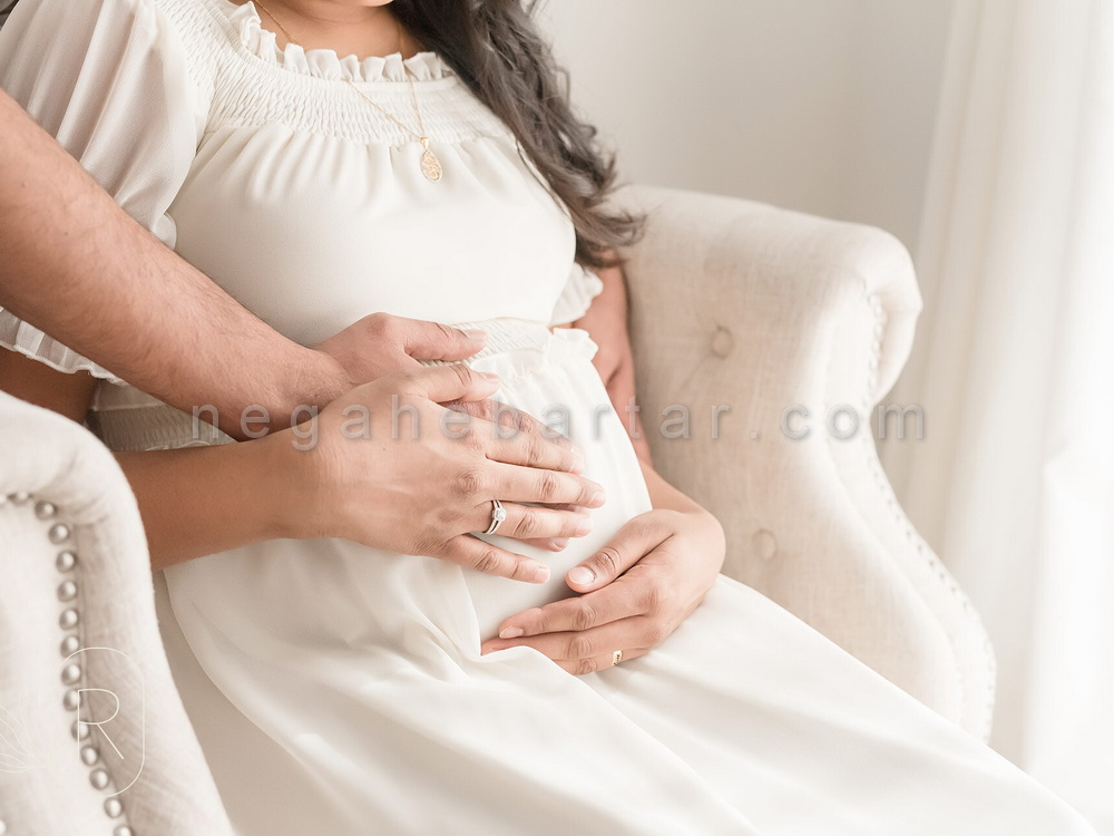 عکس بارداری در منزل