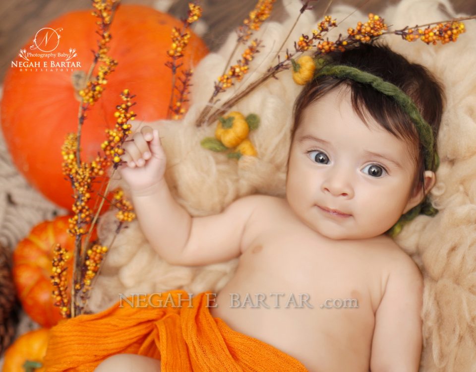 ایده عکس ماهگرد نوزاد دختر