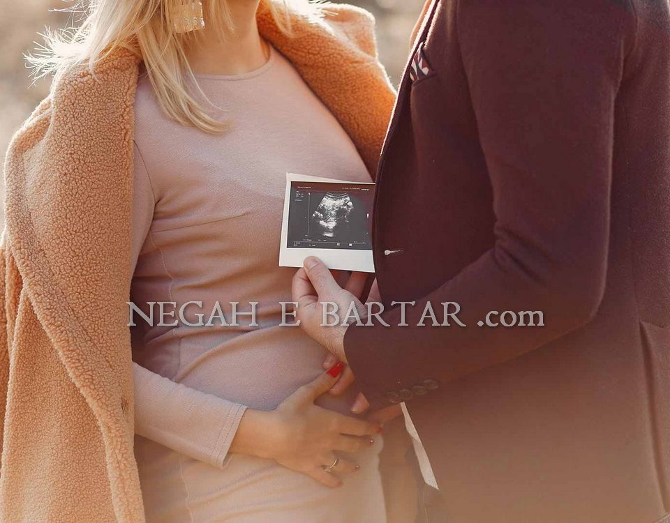 ژست عکس بارداری با همسر